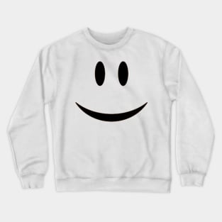 HAPPY FACE - CARTOON - MINIMALIST - EMOJI Crewneck Sweatshirt